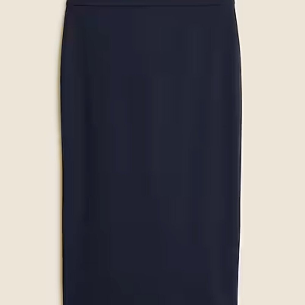 NWT No. 3 Pencil skirt in bi-stretch cotton blend (Navy 8/M)